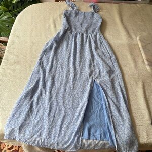 Abercrombie & Fitch Blue Floral Midi Dress